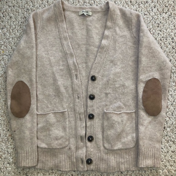 One Of A Kind Madewell Cardigan w/ Elbow Patches - Picture 4 of 5